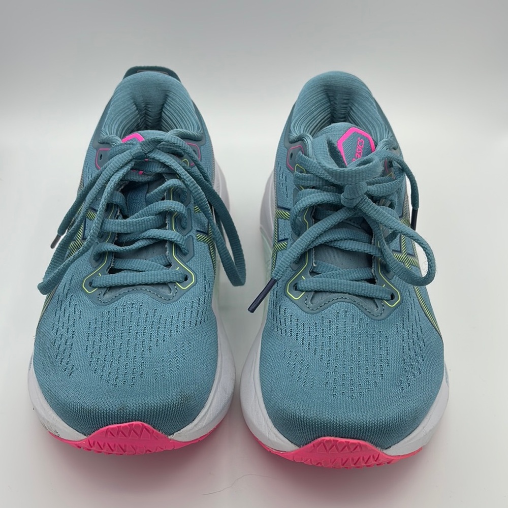 Asics Women's Athletic Shoes - Teal and Pink